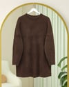 Sakallı Uzun Salaş Triko Tunik -Kahve-Tunik-295-4529-R15