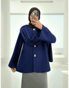 Şal Detaylı Kışlık Keçe Ceket -Laci-Ceket-307-0025-R03