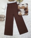 Salaş Triko Pantolon  -Kahve-Salaş Pantolon-295-2126-R15