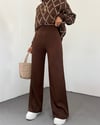 Salaş Triko Pantolon  -Kahve-Salaş Pantolon-295-2126-R15