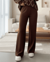 Salaş Triko Pantolon  -Kahve-Salaş Pantolon-295-2126-R15