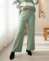 بنطلون تريكو كاجوال - أخضر مائي-Pantolon-295-2126-R36