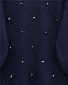Taş Detaylı Kare Desenli Triko Tunik -Laci-Tunik-295-1013-R03