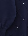Taş Detaylı Kare Desenli Triko Tunik -Laci-Tunik-295-1013-R03