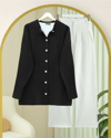 Taşlı Düğmeli Yumoş Salaş Triko Hırka -K. Kahve-Hırka-109-0945-R54