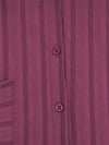 Tek Cepli Kolu Katlamalı Oval Kesim Gömlek -Bordo-Gömlek-317-2417-R04