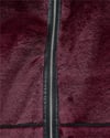 Ters Detay Peluş Lamineli Deri Detaylı Mont -Bordo-Mont-348-2655-R04