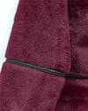 Ters Detay Peluş Lamineli Deri Detaylı Mont -Bordo-Mont-348-2655-R04