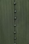 Top Düğmeli V Yaka Jakarlı Krinkıl Tunik  -Haki-Tunik-346-3092-R05