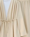 Tünel Bağcıklı Ayrobin Kimono Takım -Bej-Takım-349-7073-R56