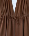 Tünel Bağcıklı Ayrobin Kimono Takım -Kahve-Takım-349-7073-R15