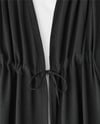 Tünel Bağcıklı Ayrobin Kimono Takım -Siyah-Takım-349-7073-R01