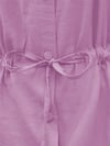 Tünel Bağcıklı Düğmeli Gömlek Bluz -Pembe-Bluz-398-1004-R20