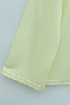 V Yakası Çift Kat 2 İplik Penye Bluz -Açık Sarı-Bluz-253-13139-R75