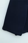 V Yakası Çift Kat 2 İplik Penye Bluz -Lacivert-Bluz-253-13139-R03