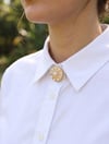 Vintage Model Gold Renk Düğme veya Manşet Broşu