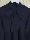 Yakası Bağcıklı Kolları ve Eteği Pliseli Tunik -Laci-Tunik-223-3041-R03
