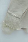 Yakası Bağlamalı Dantelli Fırfırlı Kemerli Pantolonu Astarlı Cupra Takım  -Taş-Takım-426-5325-R43