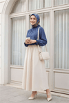 Yakası Büzgülü Bluz     -Laci-Bluz-111-20840-R03