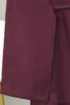 Yakası Taşlı Belden Bağlamalı Pantolonlu Takım -Bordo-Takım-414-5524-R04