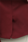 Yandan Bağcıklı Arkası Yırtmaçlı Astarlı Double Krep Ceket -Bordo-Ceket-418-1915-R04