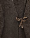Ceket-Yandan Bağlamalı Buklet Kimono   -K. Kahve-253-12961-R54