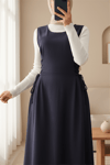 Yandan Bağlamalı Double Kumaş Jile  -Laci-Elbise-111-61602-R03