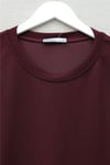 Yanları Çıtçıtlı Çimalı Pantolonlu Oyşo Takım  -Bordo-Takım-436-10060-R04