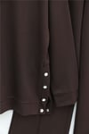 Yanları Çıtçıtlı Çimalı Pantolonlu Oyşo Takım  -K. Kahve-Takım-436-10060-R54