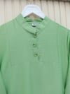 Yanları Düğme Detaylı Hakim Yaka Tunik       -A.Yeşil-Tunik-186-466-R69