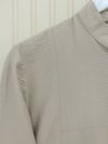 Yanları Düğme Detaylı Hakim Yaka Tunik       -Açık Vizon-Tunik-186-466-R51