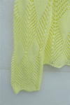 Yaprak Desenli Ajurlu Triko Hırka  -Sarı-Hırka-109-0999-R22