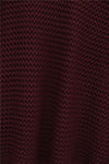 Yarasa Kol Ajurlu Triko Kazak -Bordo-Kazak-109-1219-R04
