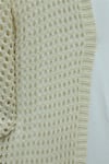 Yarasa Yarım Kol Ajurlu Triko Hırka  -Bej-Hırka-109-0894-R56