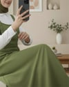 Yarım Fermuarlı Gabardin Jile  -Haki-Elbise-362-4289-R05