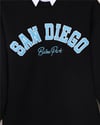 Yazı Nakışlı 3 İplik Sweat -Siyah-Sweatshirt-357-3049-R01