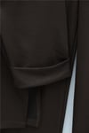 Yırtmaçlı Beli Bağcıklı Kolu Katlamalı Pantolonlu Oyşo Takım -K. Kahve-Takım-436-10061-R54