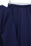 Yırtmaçlı Beli Bağcıklı Kolu Katlamalı Pantolonlu Oyşo Takım -Laci-Takım-436-10061-R03
