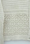 Yuvarlak Yaka Ajurlu Düğmeli Triko Hırka  -Taş-Hırka-109-9210-R43