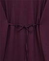 Yuvarlak Yaka Beli Bağlamalı Penye Tunik -Mürdüm-Tunik-253-13071-R09