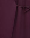 Yuvarlak Yaka Beli Bağlamalı Penye Tunik -Mürdüm-Tunik-253-13071-R09