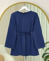 Yuvarlak Yaka Beli Bağlamalı Penye Tunik -Laci-Tunik-253-13071-R03