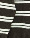 Yuvarlak Yaka Çizgili Yumoş Triko Kazak -K. Kahve-Kazak-357-7016-R54
