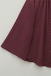 Yuvarlak Yaka Düğmeli İspanyol Kol Siena Tunik -Bordo-Tunik-120-1645-R04