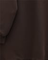 Yuvarlak Yaka Eteği Fiyonk Detaylı  Salaş Penye Tunik -Kahve-Tunik-349-7095-R15