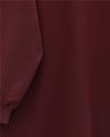 Yuvarlak Yaka Eteği Fiyonk Detaylı  Salaş Penye Tunik -Bordo-Tunik-349-7095-R04