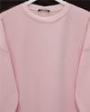 Yuvarlak Yaka Eteği Fiyonk Detaylı  Salaş Penye Tunik  -Pudra-Tunik-349-7095-R06