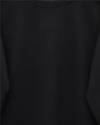 Yuvarlak Yaka Eteği Fiyonk Detaylı  Salaş Penye Tunik -Siyah-Tunik-349-7095-R01