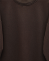 Yuvarlak Yaka Eteği Fiyonk Detaylı  Salaş Penye Tunik -Kahve-Tunik-349-7095-R15