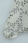 Yuvarlak Yaka Fermuarlı Nakışlı Cepli Keten Ceket  -Taş rengi-Ceket-364-6077-R43